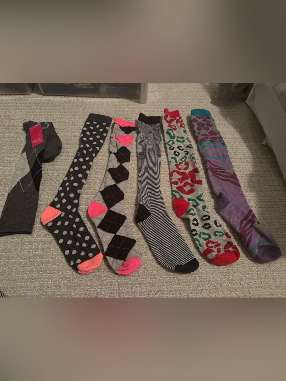 6 pair of women’s knee high socks